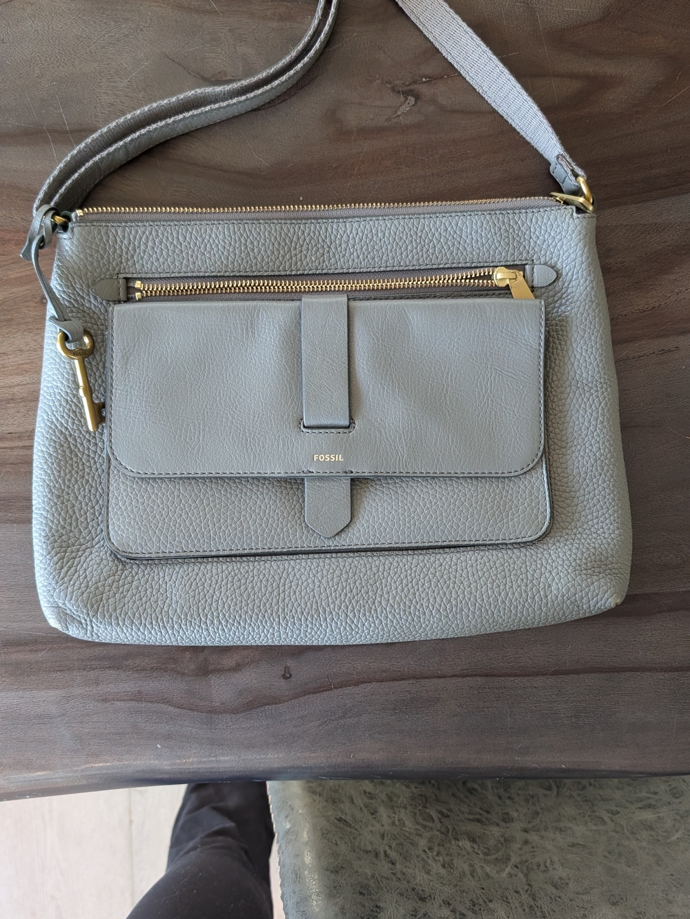 Fossil Kinley Crossbody Bag in Gray